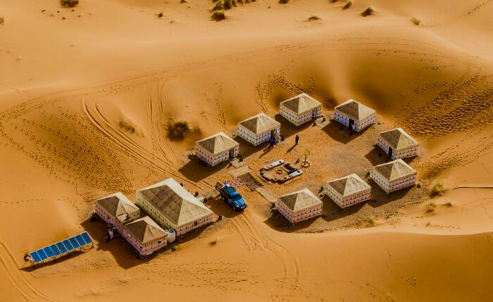 Sahara desert camp Morocco